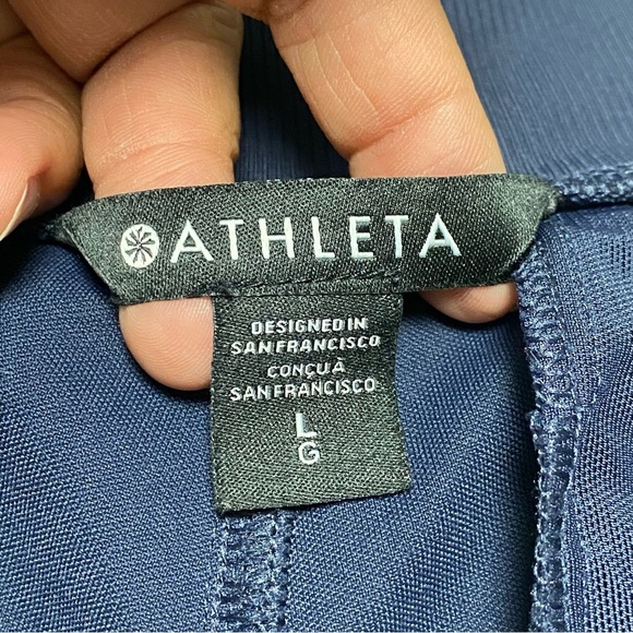 Athleta Joggers Women’s Size Large Blue Navy Athleisure Jogger pants - Picture 8 of 15